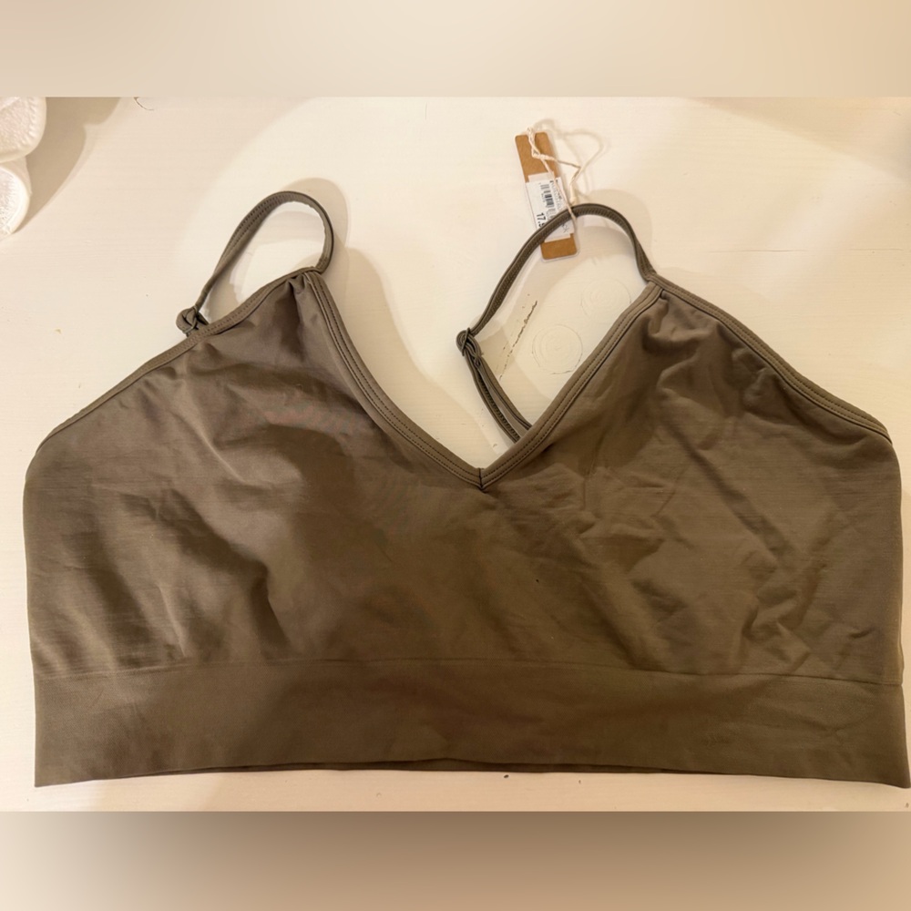 SKIMS Olive Bralette 4X